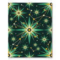 Mid Century Atomic Starburst Constellation Rug