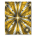 Golden Burst Starburst Rays Rug