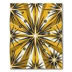 Golden Burst Starburst Rays Rug