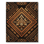 Gilded Tribal Diamond Sunburst Rug