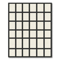 Black Cream Geometric Grid Rug