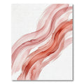 Ethereal Terracotta Abstract Watercolor Waves Rug