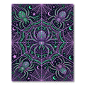 Neon Gothic Spider Web Celestial Rug