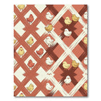 Whimsical Yellow Chick Diamond Plaid Rug