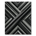 Monochromatic Overlapping Stripe Composition Rug