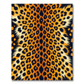 Bold Golden Leopard Spotted Animal Skin Rug
