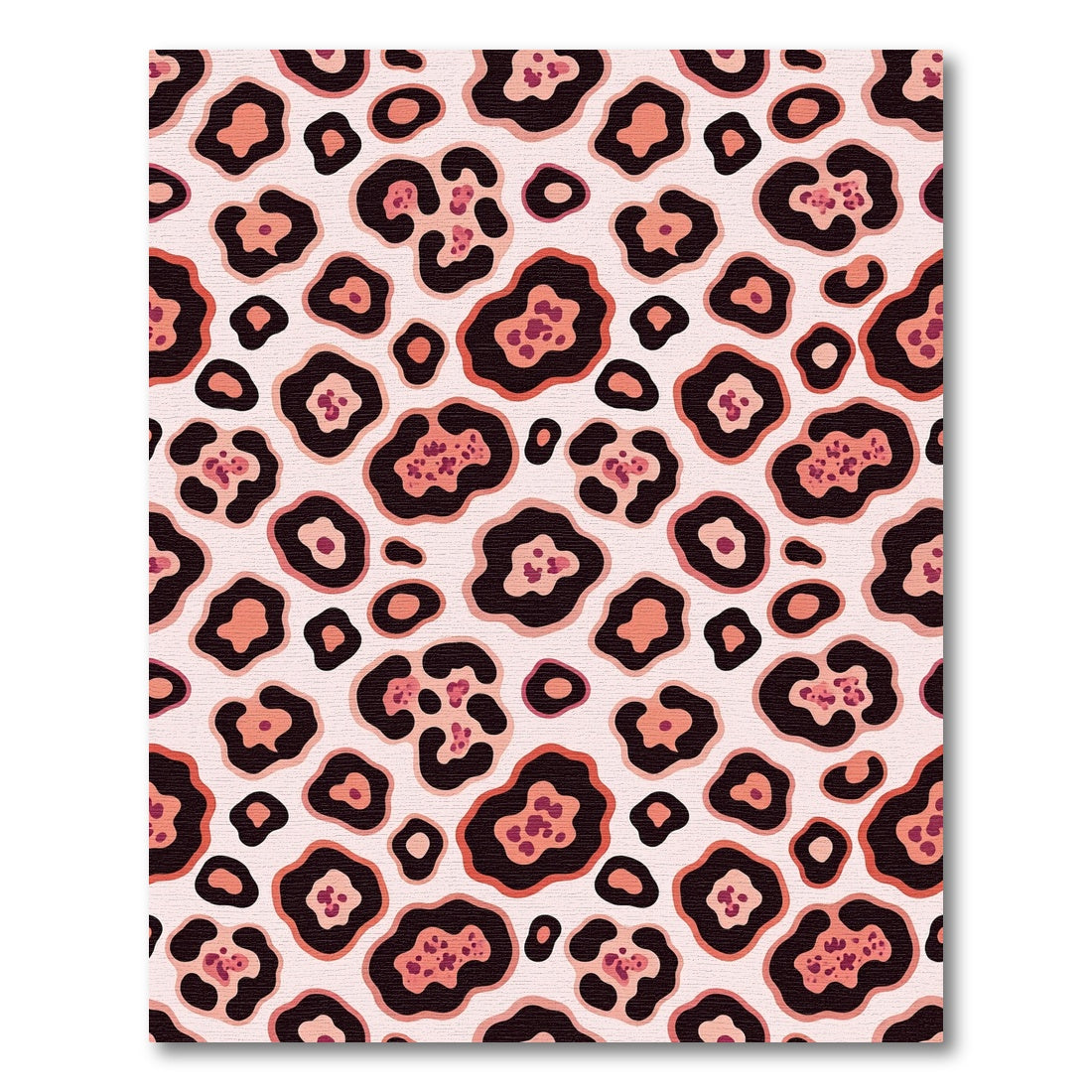 Pink Speckled Leopard Spots Rug