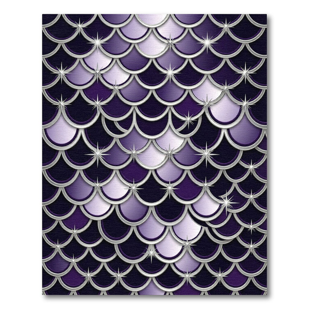 Metallic Purple Shimmering Scale Zenith Rug