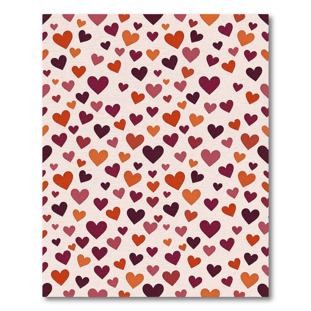 Crimson Heart Medley Scatter Rug