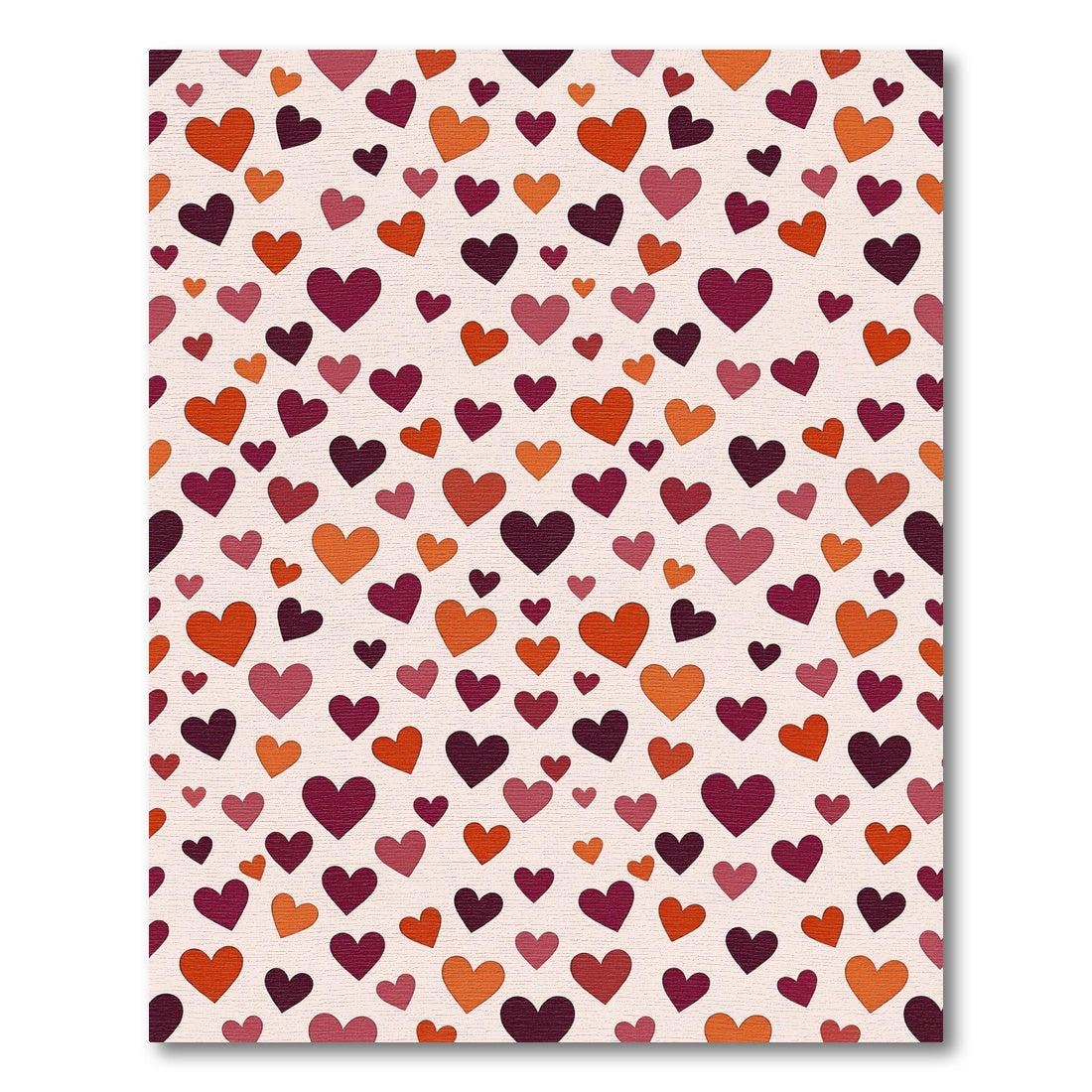 Crimson Heart Medley Scatter Rug