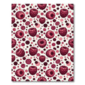 Raspberry Pink Polka Dot Repeating Rug