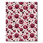 Raspberry Pink Polka Dot Repeating Rug