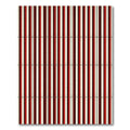 Crimson Cream Bold Stripe Composition Rug