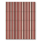 Crimson Cream Bold Stripe Composition Rug