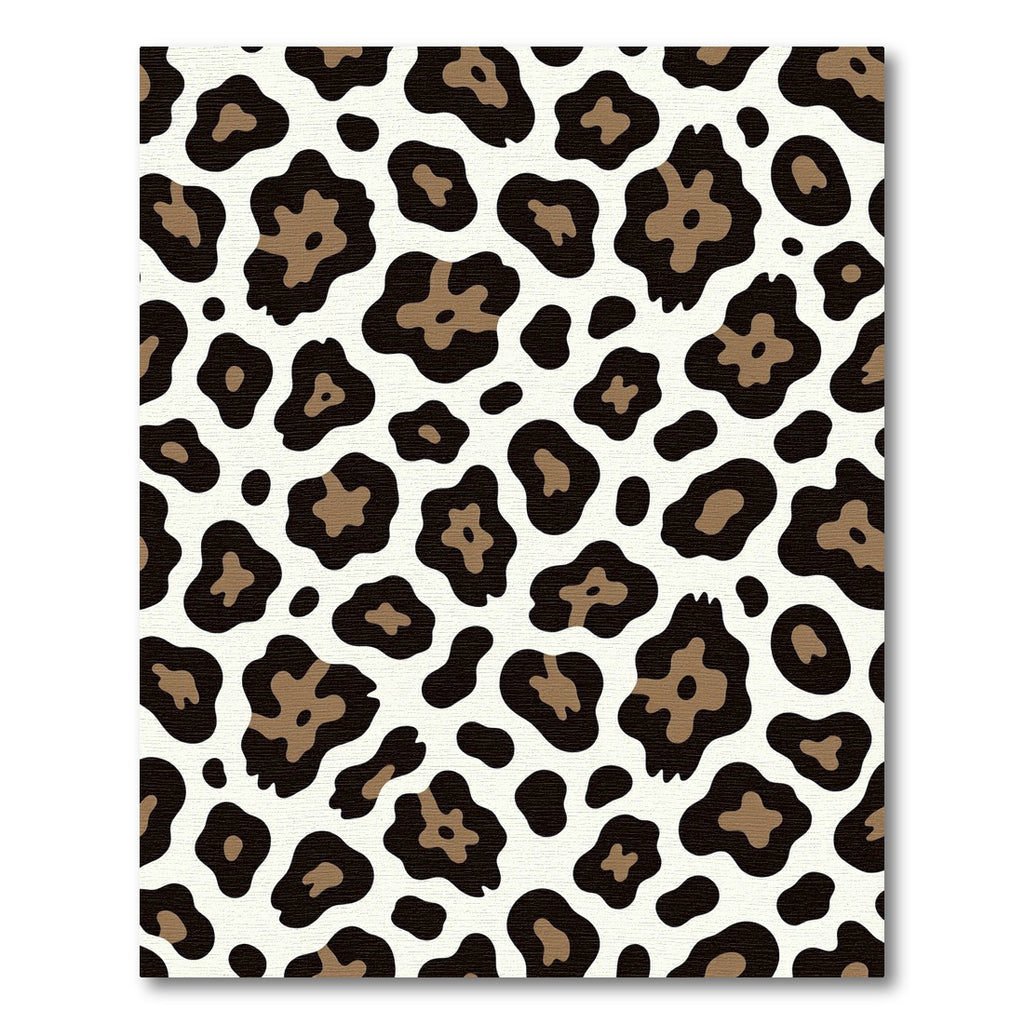 Classic Tan And Black Leopard Spots Rug