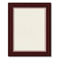 Deep Burgundy Layered Border Rug