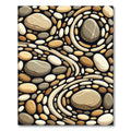 Natural Earthy Pebble Scatter Rug