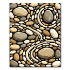 Natural Earthy Pebble Scatter Rug