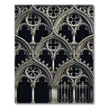 Gothic Stone Grey Architectural Arch Trellis Rug