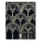 Gothic Stone Grey Architectural Arch Trellis Rug