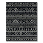 Tribal Geometric Diamond Stripe Rug