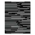 Modern Gray Horizontal Stripe Texture Rug
