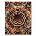 Brown Orange Agate Waves Rug