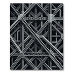 Industrial Gray Steel Truss Rug