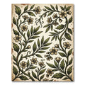 Vintage Botanical Olive Sage Floral Vine Rug