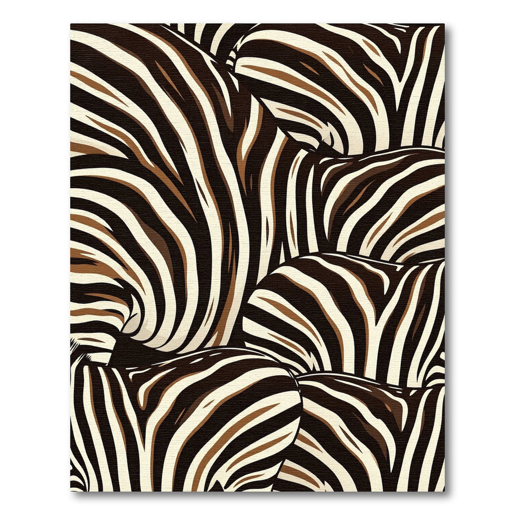 Safari Zebra Stripe Curve Rug