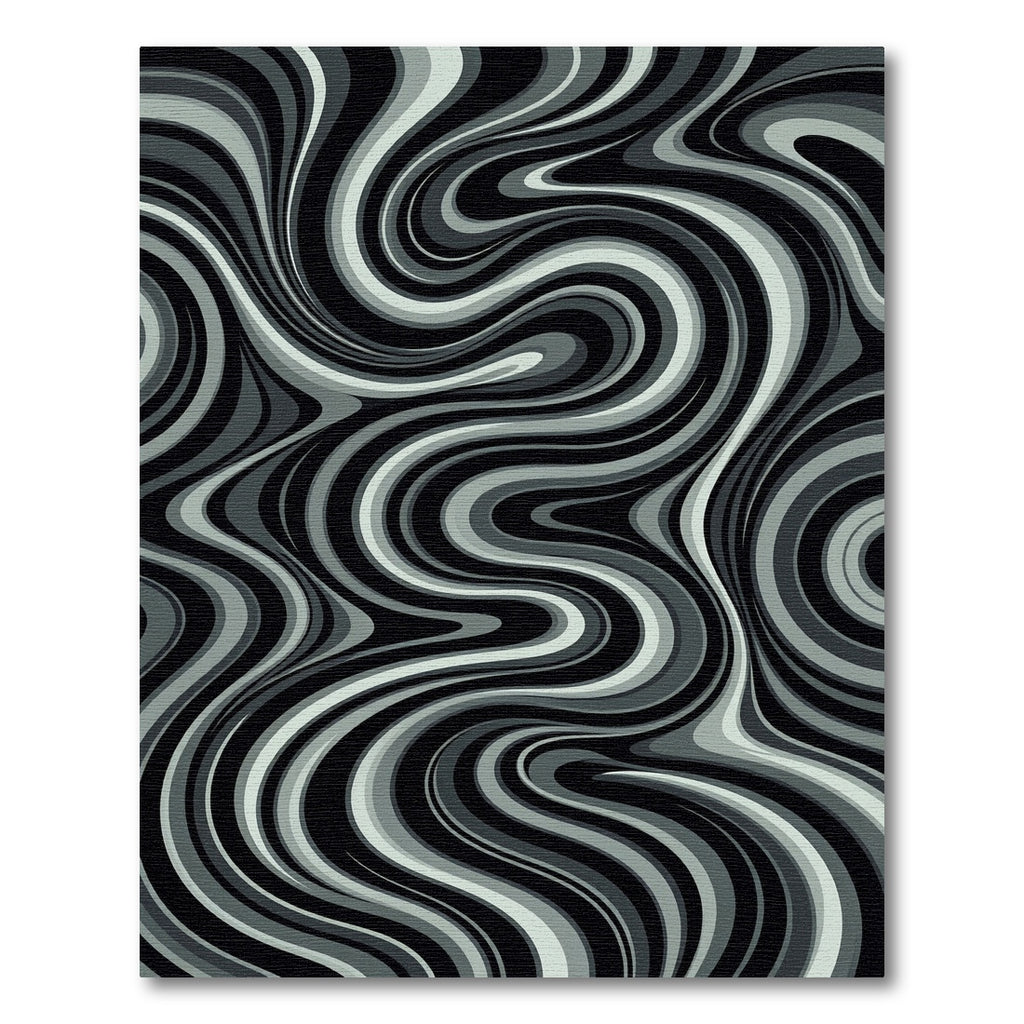 Monochromatic Swirl Gradient Rug