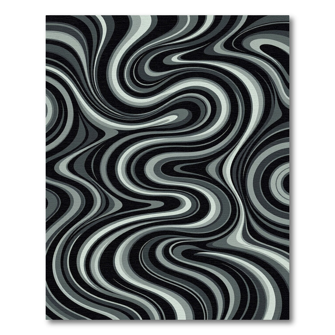 Monochromatic Swirl Gradient Rug