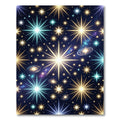 Cosmic Starburst Galaxy Neon Night Rug