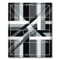 Monochromatic Abstract Geometric Linear Area Rug