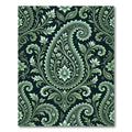 Mint Green Paisley Floral Ornament Rug