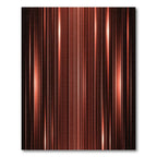 Tangerine Vertical Gleam Stripes Rug