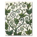Elegant Verdant Vine Swirl Rug
