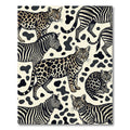 Leopard and Zebra Animal Fusion Rug