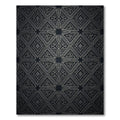 Silver Geometric Floral Lattice Rug