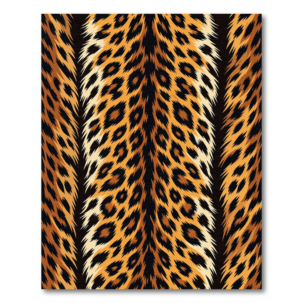 Golden Leopard Spot Fur Rug