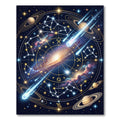 Celestial Galaxy Zodiac Starry Night Rug