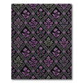 Violet Floral Trellis Diamond Lattice Rug