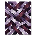 Interwoven Plum and Lavender Abstract Swirls Rug