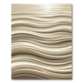 Earthy Neutral Sand Wave Stripes Rug