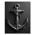 Nautical Metal Anchor Rope Rug