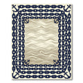 Nautical Anchor Chain Ocean Waves Frame Rug