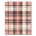 Reddish Brown Subtle Plaid Check Rug