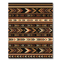 Tribal Brown Arrow Stripes Rug