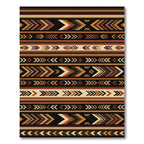 Tribal Brown Arrow Stripes Rug