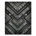 Monochrome Geometric Tribal Arrows Rug